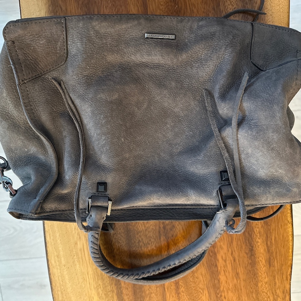 Rebecca Minkoff Leather crossbody grey satchel